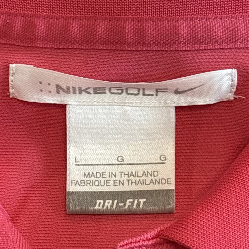 Nike Golf Polo Shirt Large Pink Circle J Trailers - Picture 4 of 5